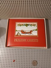 NEW Hallmark Guest Book Christmas Holiday Keepsake Album Red w/ Box 1985
