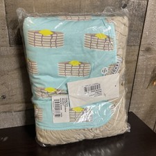 KicKee Pants Bamboo Toddler Stroller Ruffle Blanket Summer Sky Pancakes