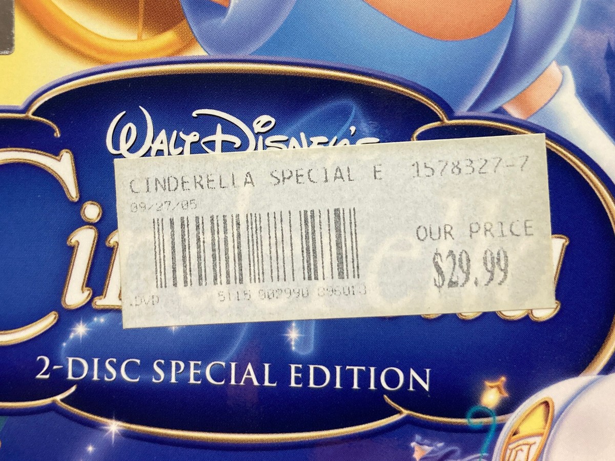 Disney - s925　DVD Walt Disney Cinderella Platinum/Special Edition DVD NEW