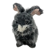 Webkinz Ganz Signature Angora Bunny Gray Plush Stuffed Animal Toy