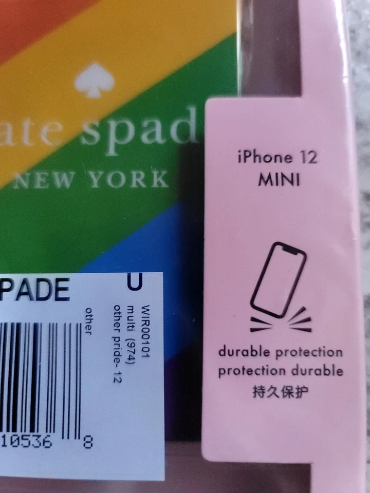 New KATE SPADE NY iPhone 5C Flexible SNAP ON phone case RAINBOW Orange Red Green - Image 3 of 4