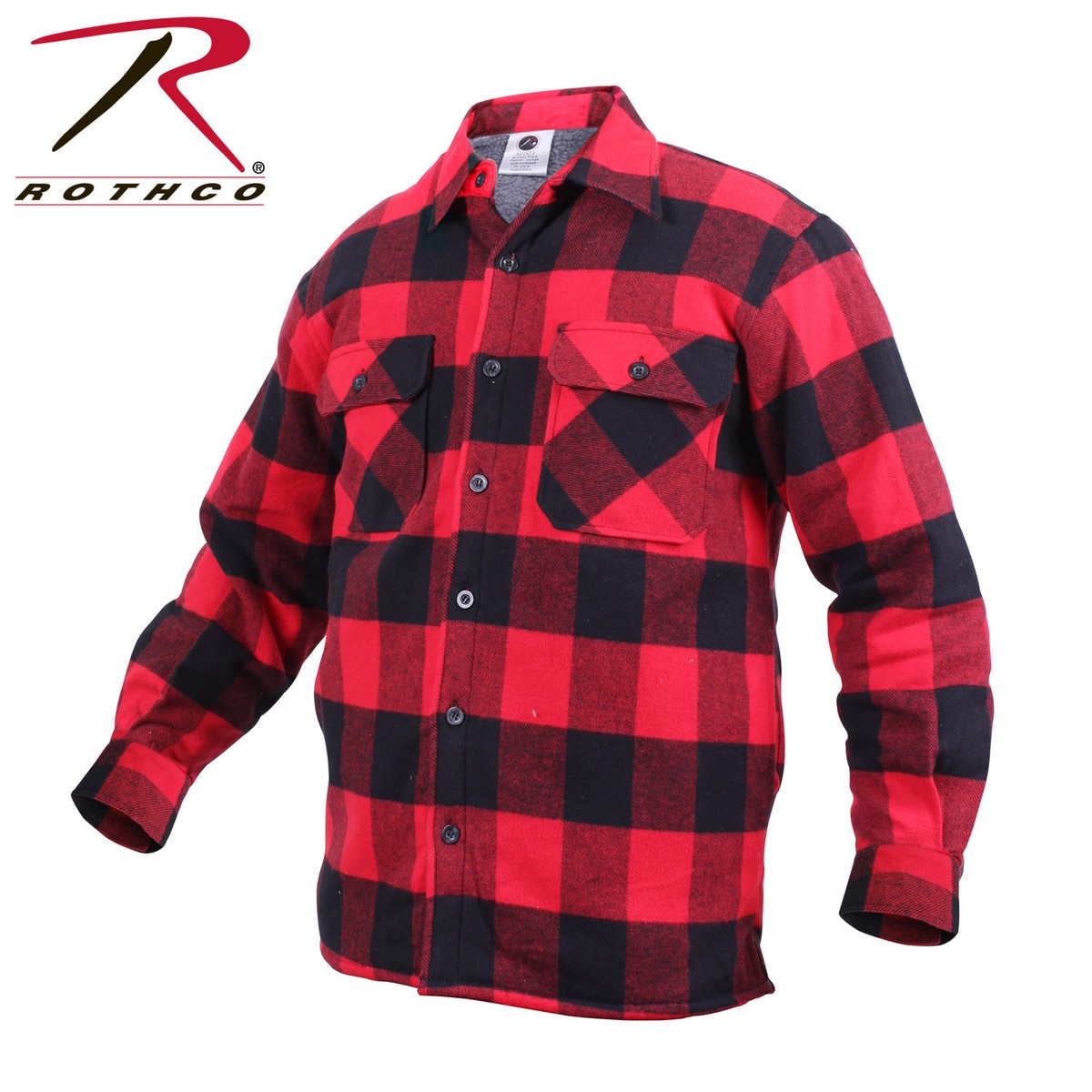 Rothco Extra Heavyweight Buffalo Plaid Sherpa-lined Flannel Shirts Rothco Extra Heavyweight Buffalo Plaid Sherpa-lined Flannel Shirts