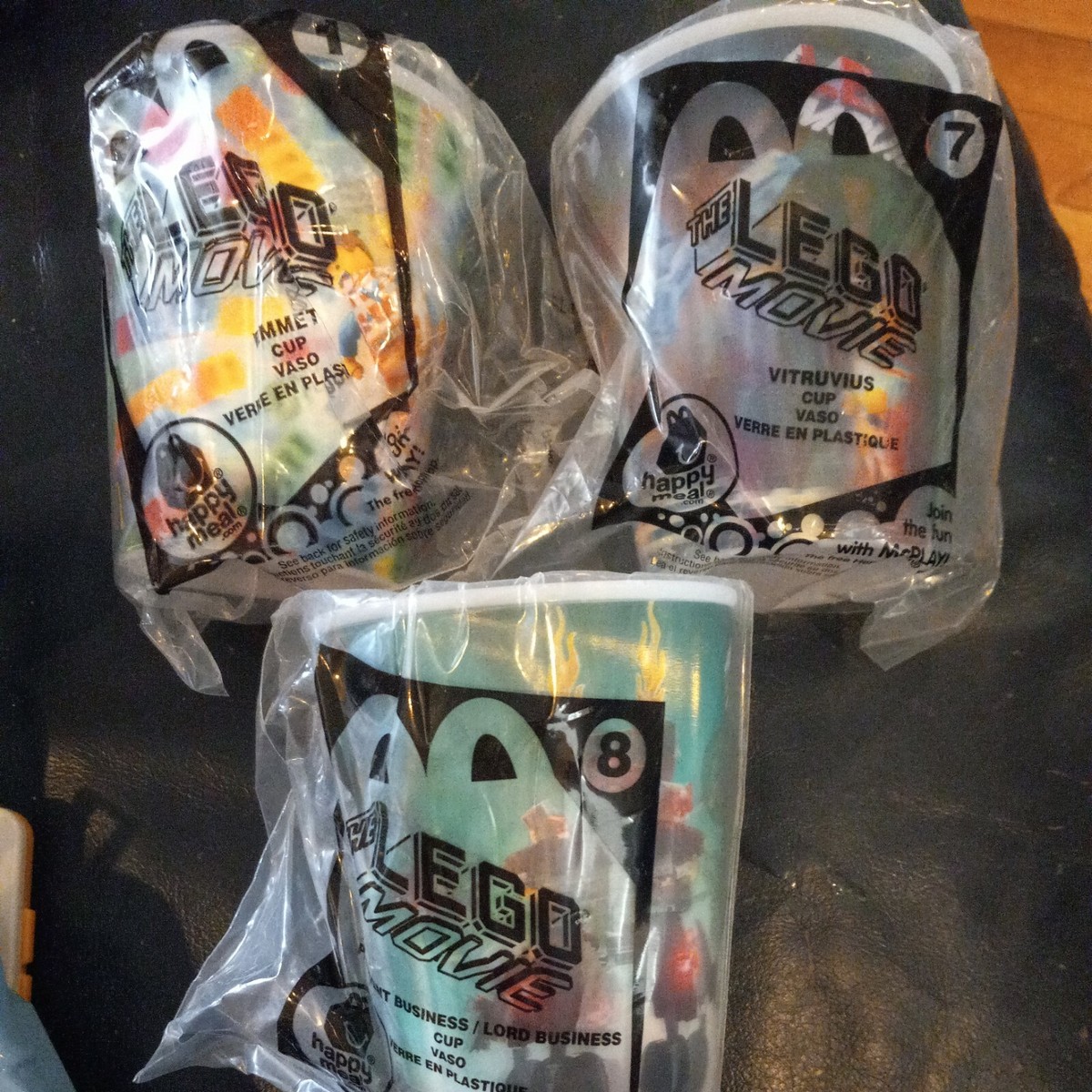 Lot Of Mcdonalds Lego Movie Cups Tins Games Ninjago Happy Meal