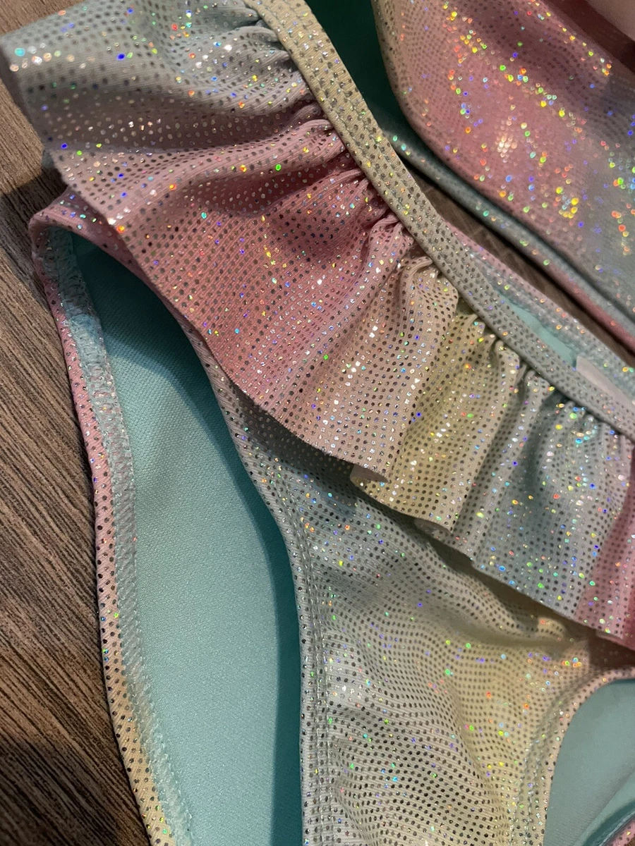 H and top m gold swimsuit