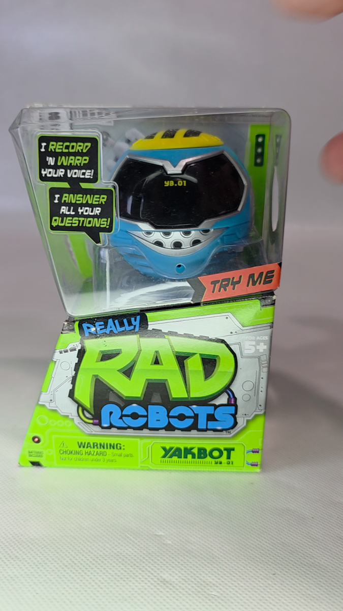 Really Rad Robots Yakbot Blue Yb01 Voice Chat Record Warp Moose