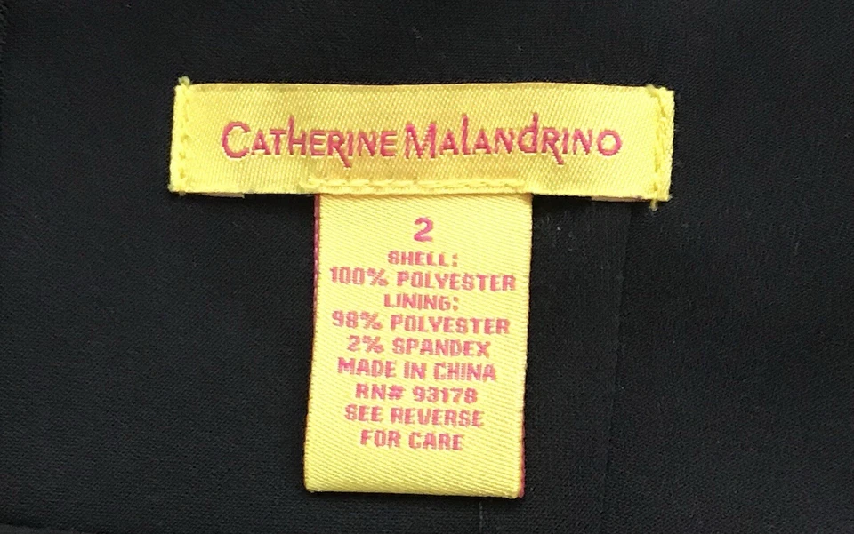 Catherine Malandrino Black Printed Jumpsuit Twist Front Size 2 - Worn Once. - Image 4 of 4