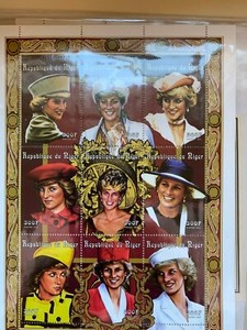 Princess Diana Republique du Senegal & du Niger stamp sheetlet MINT NIP