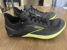 Brooks Wire V7 Long Distance Track Spikes Black/Neon Size 10