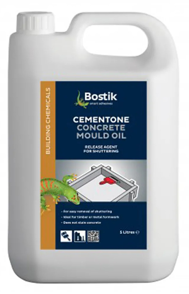 2 x Bostik Cementone Concrete Mould Oil 5L