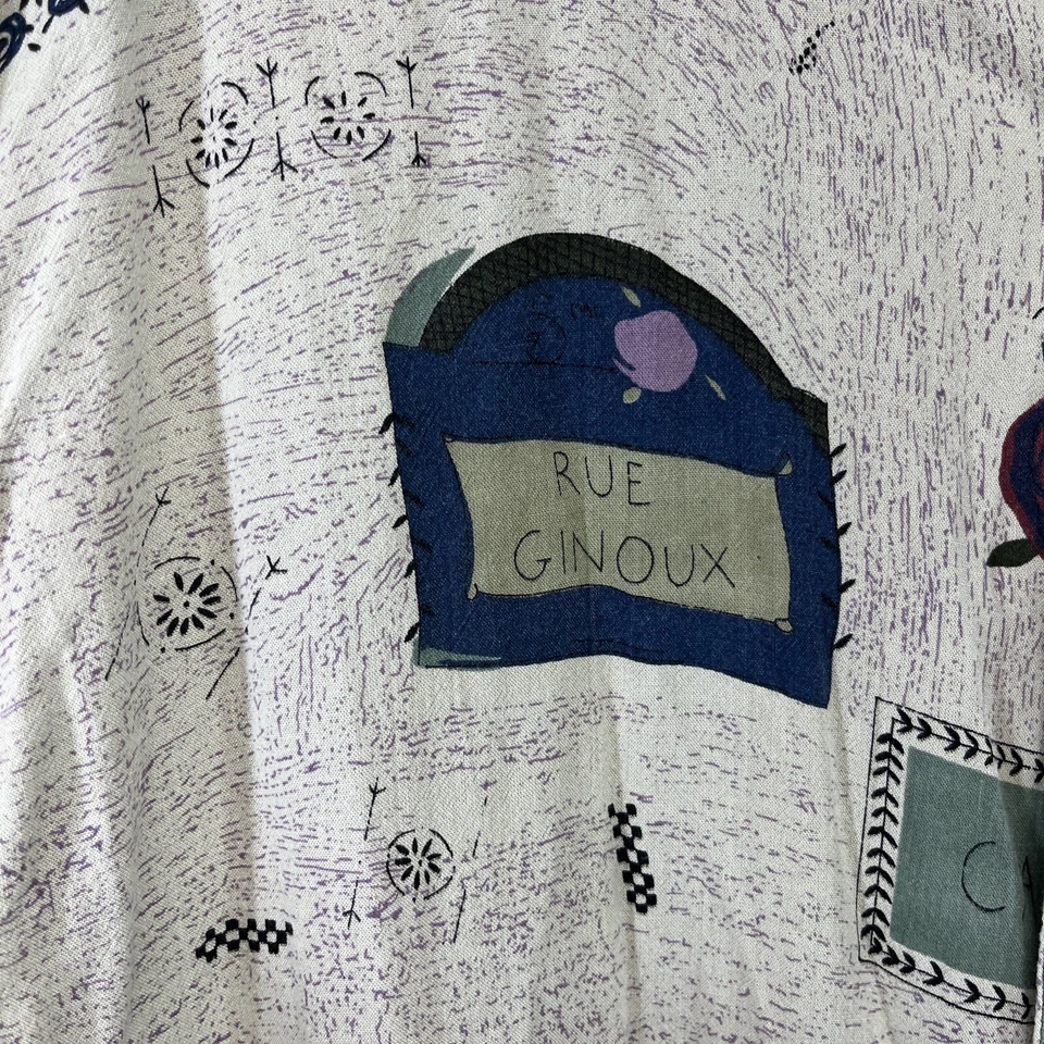 Camisa De Colección Cellini Mediana Rayón Botón Huille Dolives Rue Ginoux Café Bird B14 Foto 4 de 4