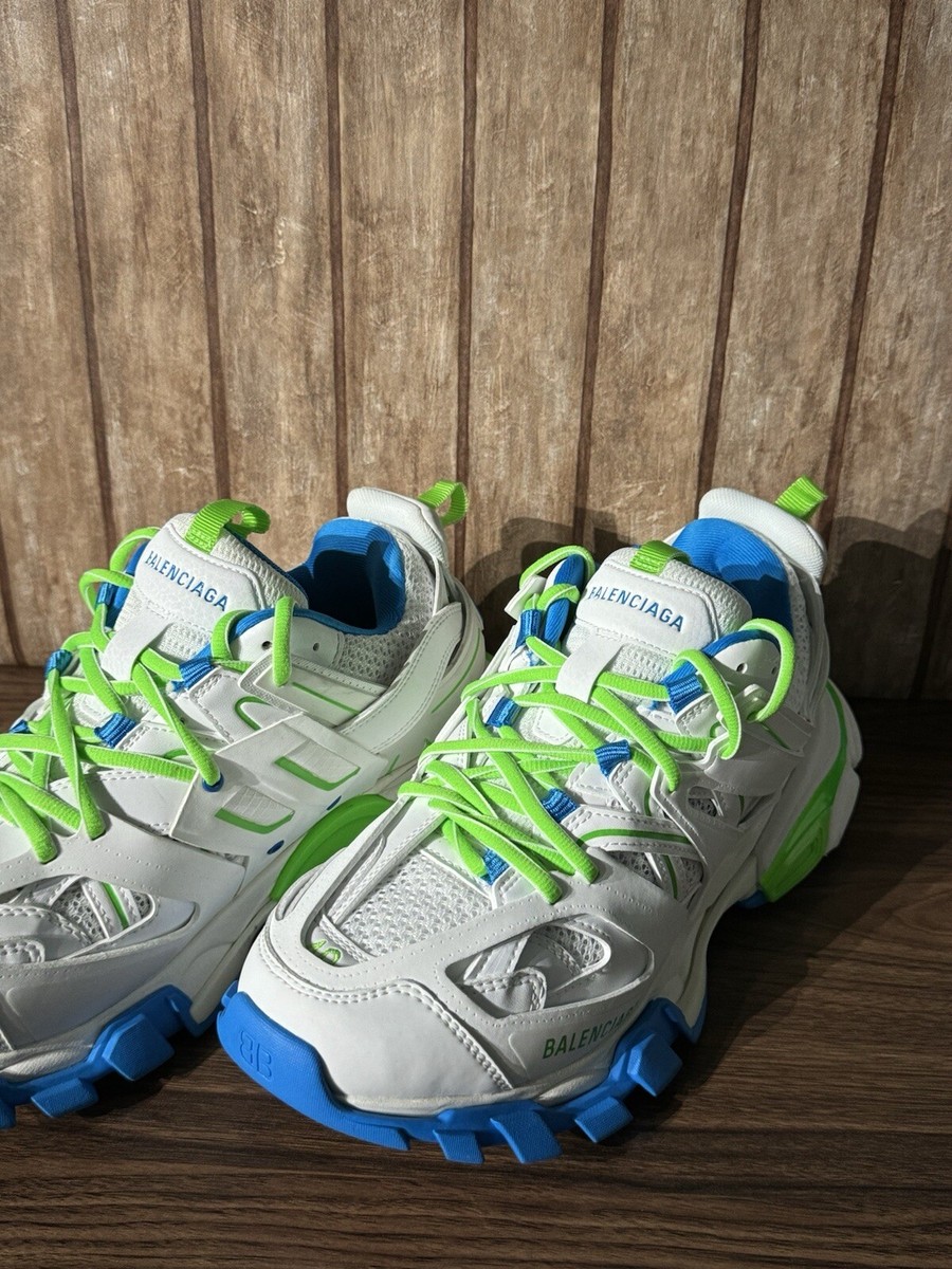 サイズ37 BALENCIAGA Track Sneaker ミントグリーン Balenciaga Track Women's Sneakers Size 37 EU / 7 US Blue Green