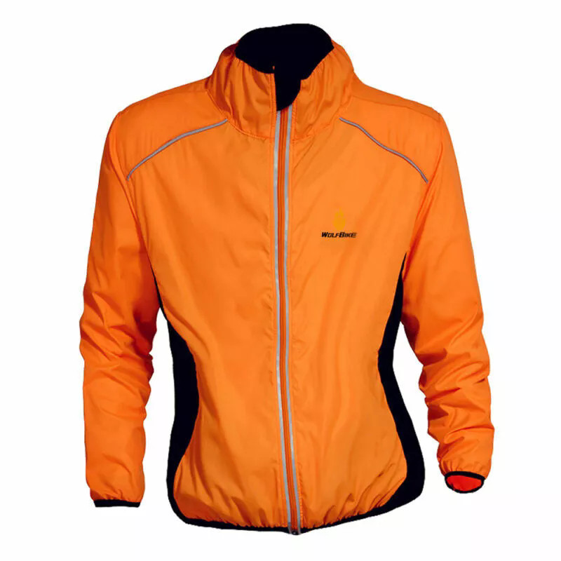 Chaqueta impermeable a prueba de viento para ciclismo WOSAWE bicicleta carreras reflectante viento jersey