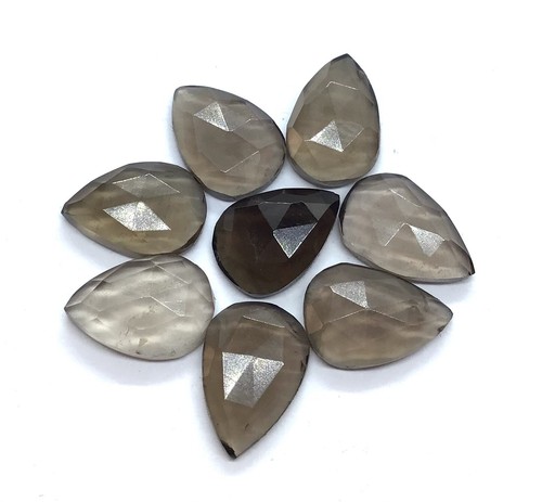 Cuarzo ahumado natural corte rosa pera piedras preciosas sueltas para hacer todo tipo de joyas - Imagen 14 de 24