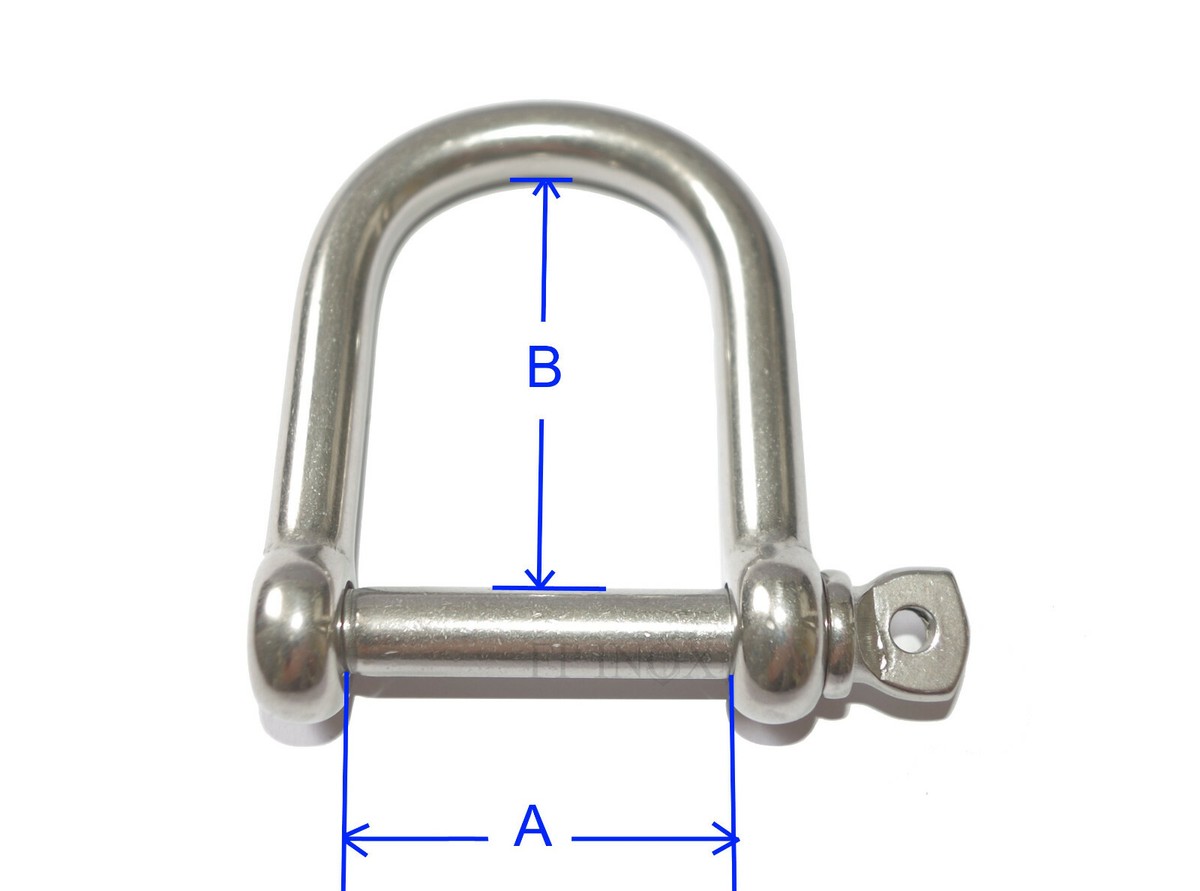 Lot De 5 Manilles Droites En Inox A4/316 - Diamètre 3 Mm, Pour Accastillage, Bricolage Ou Marine