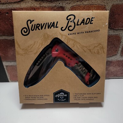 Survival 3.5in Blade Knife With Paracord Adventure Out There. 