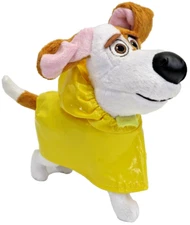 Secret Life Of Pets 8" Plush Max Dog in Raincoat Soft Toy Stuffed Animal