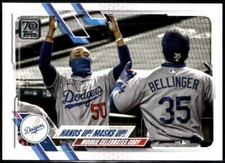 2021 Topps #303 Hands Up! Masks Up! 582 Montgomery