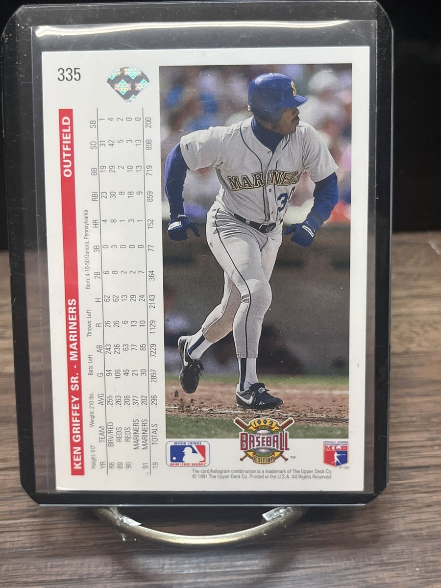 1992 Upper Deck Ken Griffey Sr. #335 Seattle Mariners