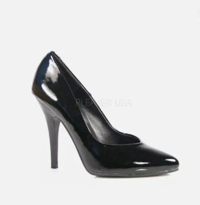 Pleaser Seduce 420 Lackschuhe schwarz. Größen bis UK 13,5! Neu in OVP kostenloser UK-Versand.