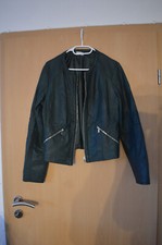 Kunstlederjacke Gr. 42 petrol Pimkie