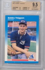1987 Fleer Bobby Thigpen (Rookie Card) (#507) (Population of 1) BGS9.5 BGS