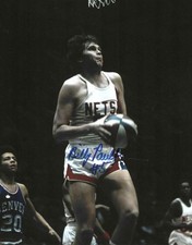Signed  8x10 BILLY PAULTZ New York Nets Autographed Photo COA
