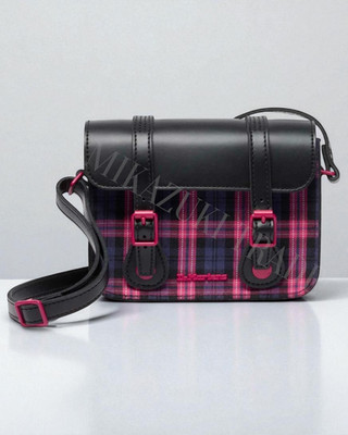 Dr. Martens 41721001 7-Inch Mini Satchel Bag BLACK PINK MULTI