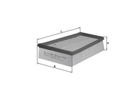 Luftfilter LX 957/3 Mahle FüR Renault Nissan