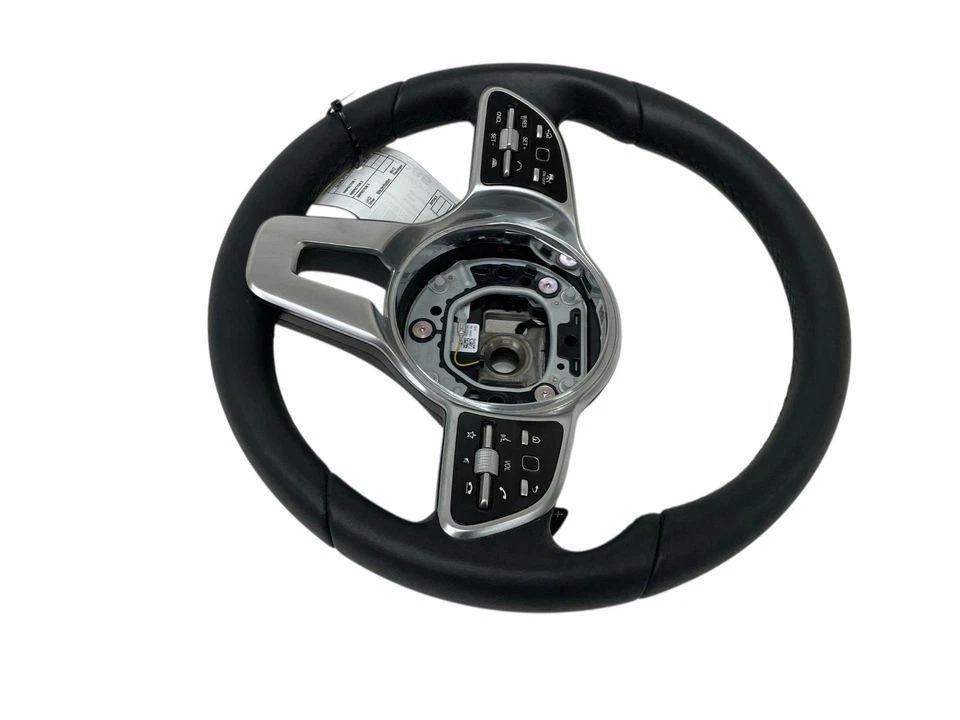 2021-2023 MERCEDES GLA250 LEATHER STEERING WHEEL ASSEMBLY W/ CONTROLS & PADDLES - Image 3 of 4