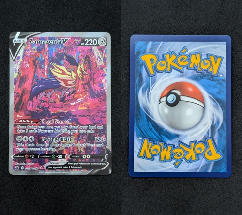Zamazenta V GG54/GG70 Holo Ultra Rare Crown Zenith Galarian Gallery Pokemon NM