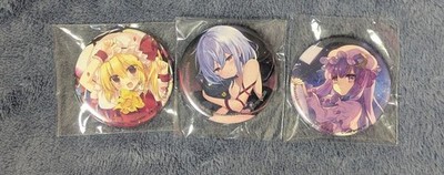 14+ Touhou Project Can Badge Set Remilia Flandre Patchouli ungeöffnet