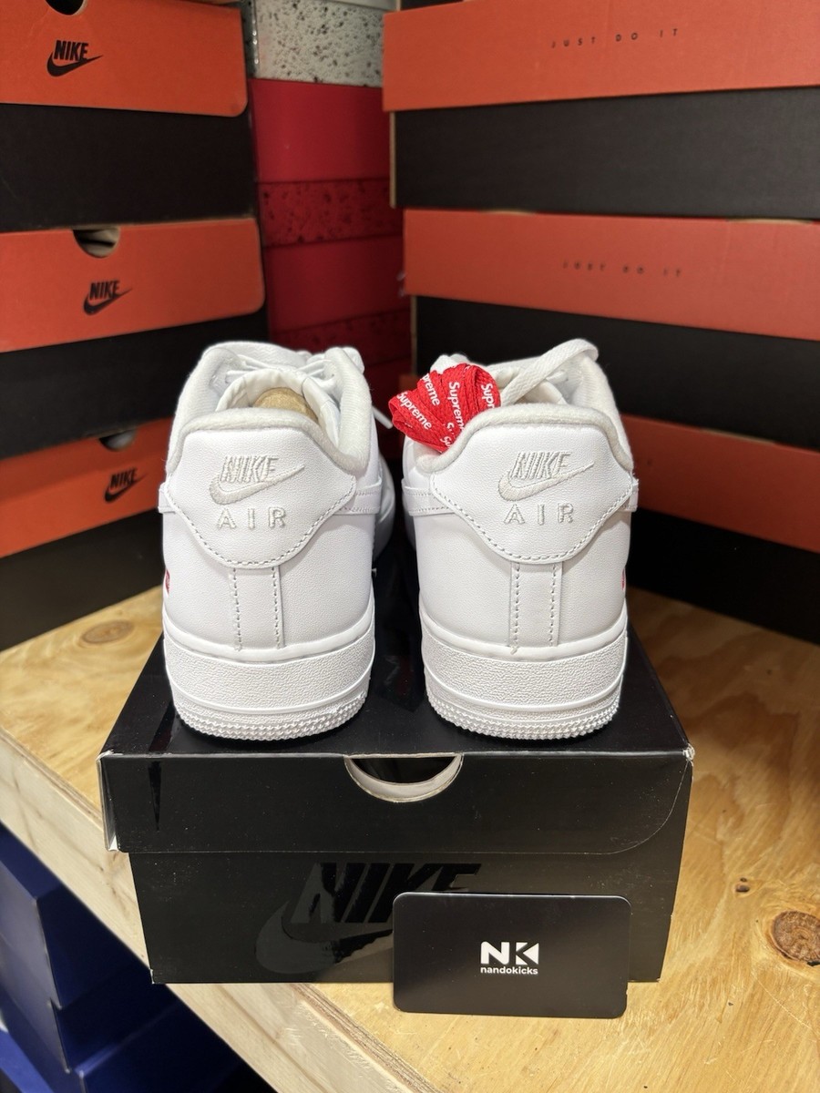 Supreme Nike Air Force 1 Low 27.5 付属品付き Supreme x Nike Air Force 1 Low 'Box Logo - White' CU9225-100 MEN