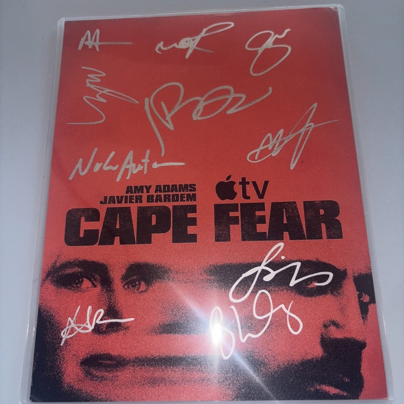 Cape Fear Signed Poster 8.5x11 Los Angeles Premiere Amy Adam , Javier Bardem
