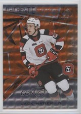 2021 Upper Deck SP Game Used CHL Edition Orange Foilboard /499 Jack Matier 09q5