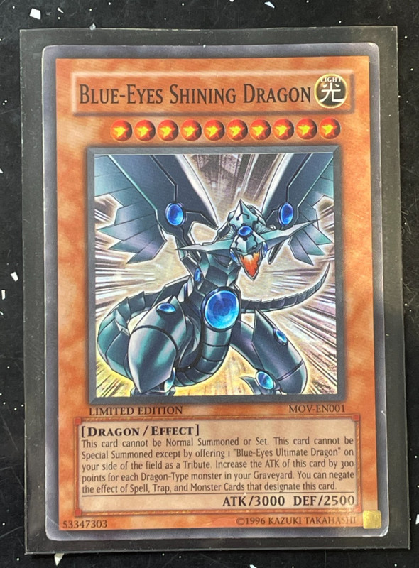 Yu-Gi-Oh! Blue-Eyes Shining Dragon MOV-EN001 Limited Edition