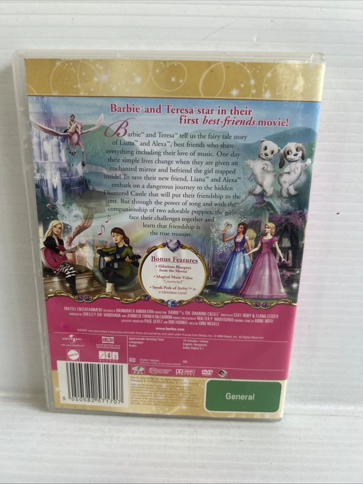 Barbie and the Diamond Castle (DVD 2008) animation Region 2-4 - Image 2 of 2