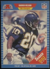 Pro Set Darrin Nelson #560 San Diego Chargers Traded 1989 NFL Football Card