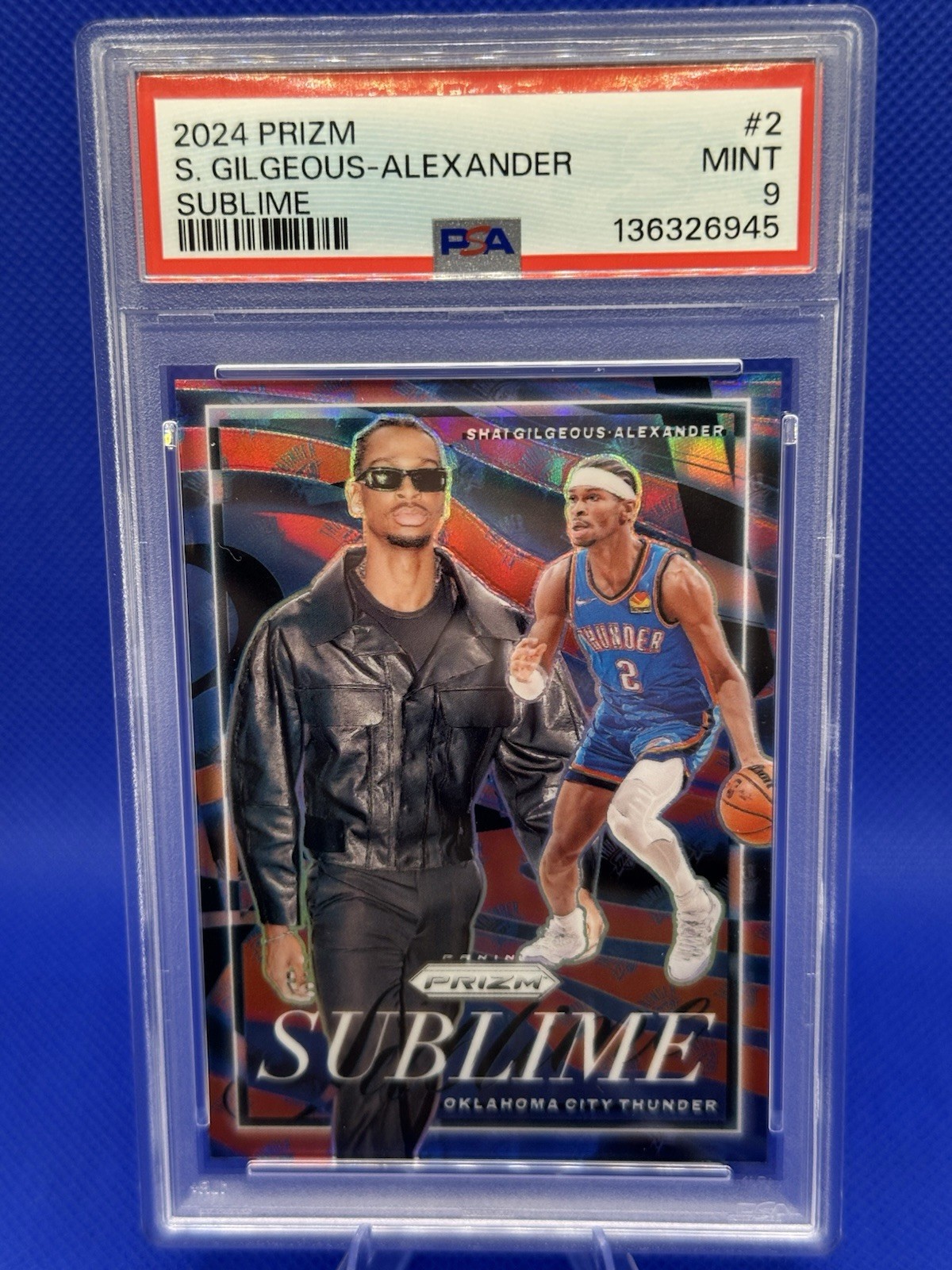 2024-25 Panini Prizm Sublime #2 Shai Gilgeous-Alexander PSA 9 Thunder