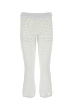VALENTINO GARAVANI White Escape Mesh Pant New & Authentic