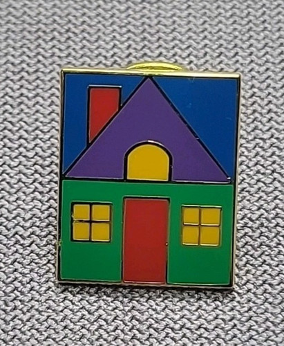 Vintage Countrywide Insurance Enamel Lapel Pin 9/16" House Home Logo