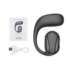 Black Driving Trucker Bluetooth 5.2 Wireless Headset Noise Cancelling Earbud J