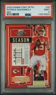 2020 Contenders Optic Patrick Mahomes Red Prizm Ticket /125 PSA 9 🔥 #ColorMatch