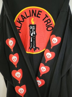Alkaline Trio Long Sleeve Shirt Candle Skull Punk Alt Emo Y2K Concert Merch 2XL