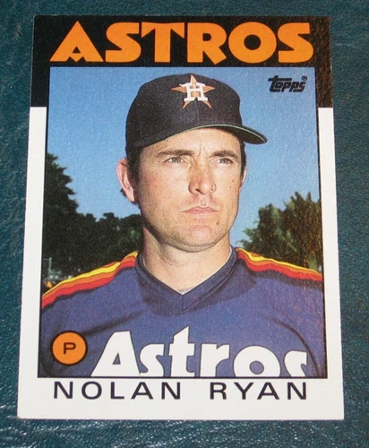 1986 Topps Nolan Ryan / Houston Astros Baseball Card #100 (NM/MT)