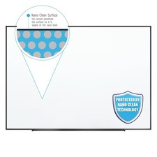 Quartet Nano Magnetic Whiteboard - 48" 4 Ft Width X 36" 3 Ft Height - White
