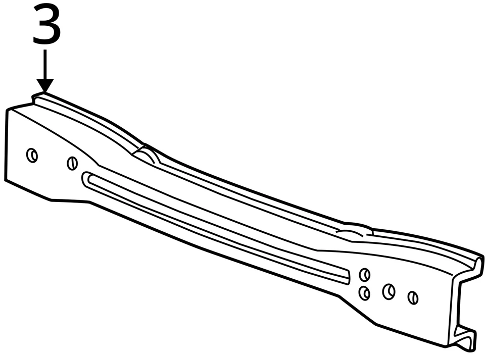 2004-2007 Ford Freestar Front Bumper Reinforcement CRP6P Foto 3 de 3