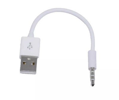USB Ladegerät Ladekabel Datenkabel für iPod Shuffle 1 Gen 2 Gen Generation Weiß