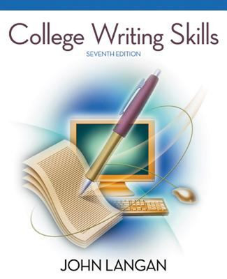 College Writing Skills Perfect John Langan