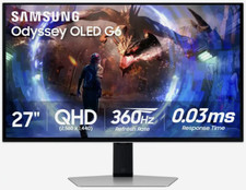 Samsung Odyssey G6 OLED 27" QHD 360Hz 0.03ms FreeSync HDR Gaming Monitor
