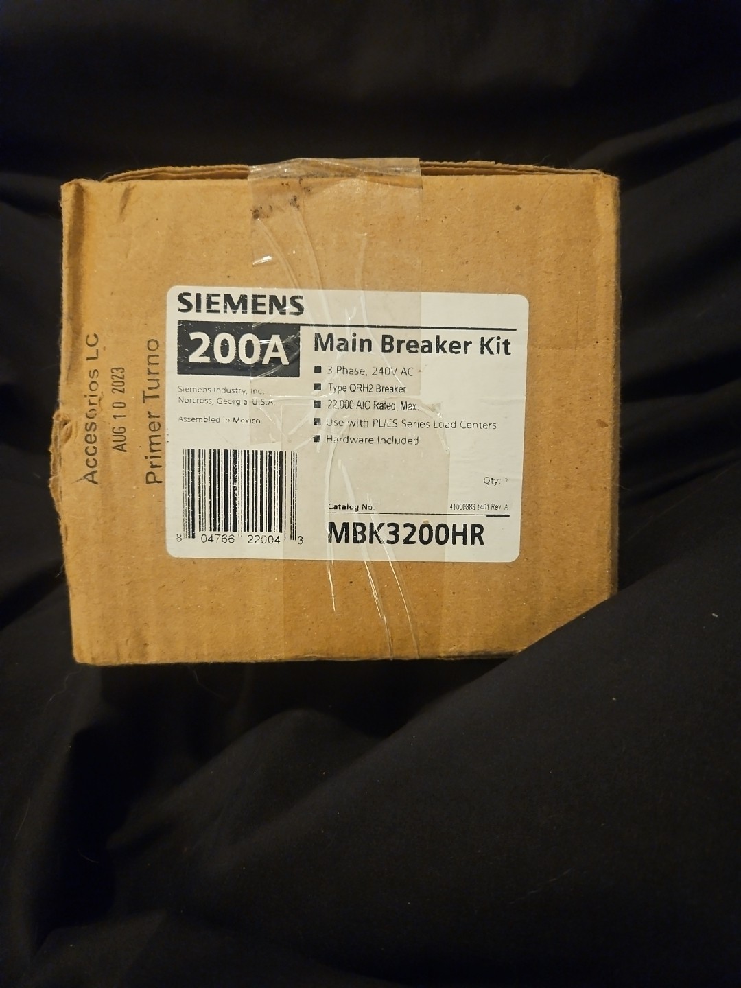 Siemens MBK3200HR Main Breaker Kit.